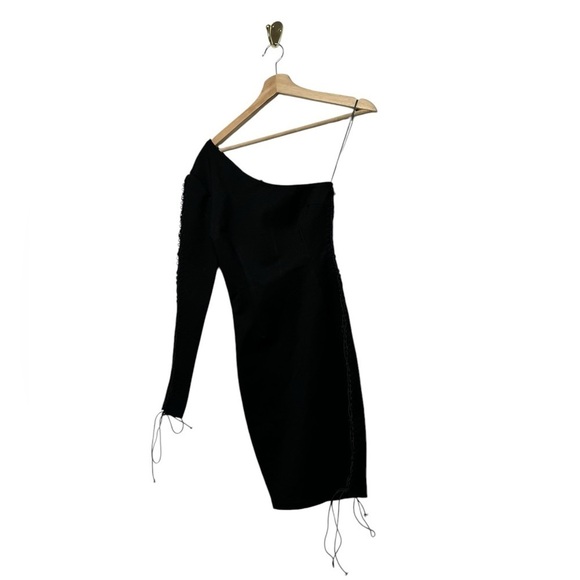 NWOT REVOLVE BY THE WAY. Alexandra One Shoulder Dress Black XS - Picture 7 of 11